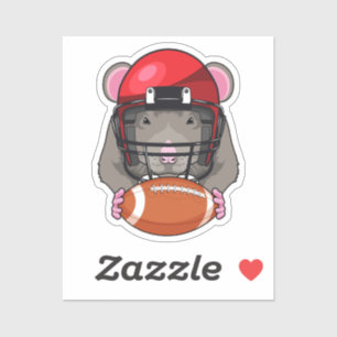 Rat beim Fußballsport Aufkleber