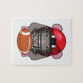 Rat beim Fußballsport Puzzle (Horizontal)