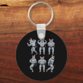 Rat Bodybuilding Fitness Gym Motivation Bodybuilde Schlüsselanhänger (Vorderseite)