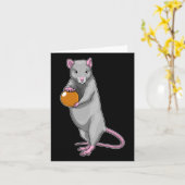 Rat Bowling Bowling Ball Sports Karte (Gelbe Blume)