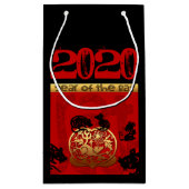 Rat Chinesisch Zoll Neujahr Zodiac Bithday SGB Kleine Geschenktüte (Rückseite)