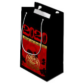 Rat Chinesisch Zoll Neujahr Zodiac Bithday SGB Kleine Geschenktüte (Rückseite Schrägansicht)