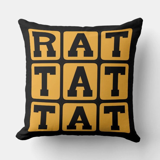 Rat, das, Trommelmuster Kissen (Vorderseite)