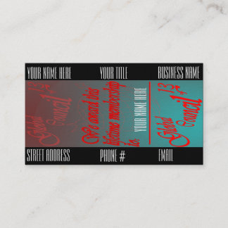 Rat der 13-köpfigen Visitenkarte