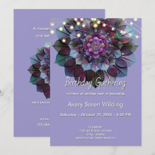 Rat der Blätter   Mandala-Kunst S&W Einladung