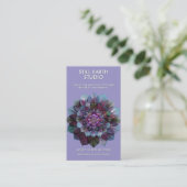 Rat der Blätter | Mandala Visitenkarte (Stehend Vorderseite)