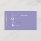 Rat der Blätter | Mandala Visitenkarte (Rückseite)