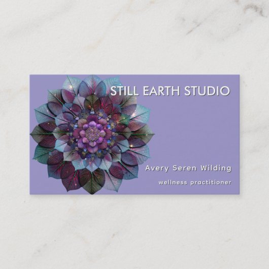 Rat der Blätter | Mandala Visitenkarte (Vorderseite)