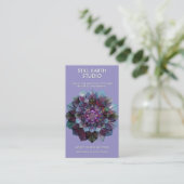Rat der Blätter | Mandala Visitenkarte (Stehend Vorderseite)