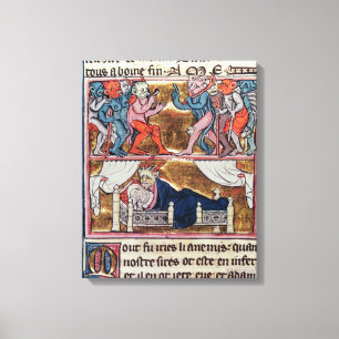 Rat der Dämonen, 'vom l'Histoire de Merlin' Leinwanddruck