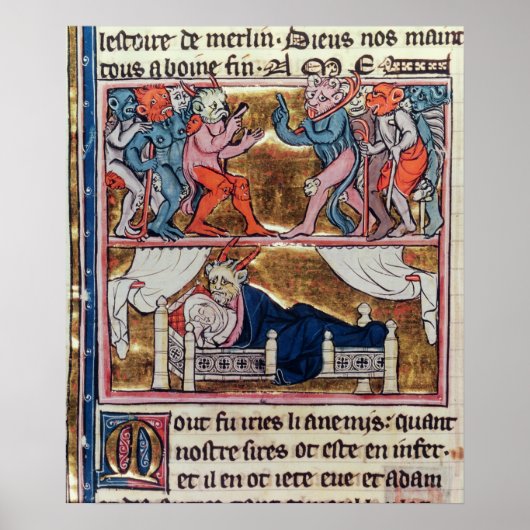 Rat der Dämonen von 'l'Histoire de Merlin' Poster (Vorne)