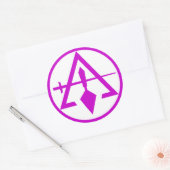 Rat der Kryptischen Masons, NICHT WASSERPROOF Runder Aufkleber (Umschlag)