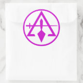 Rat der Kryptischen Masons, NICHT WASSERPROOF Runder Aufkleber (Tasche)