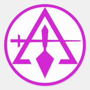 Rat der mysteriösen Maurer, NICHT WASSERDICHT Runder Aufkleber