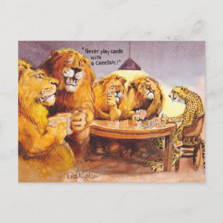 Rat des Pokers Postkarte