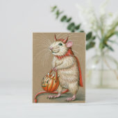 Rat Devil Halloween Postcard Postkarte (Stehend Vorderseite)