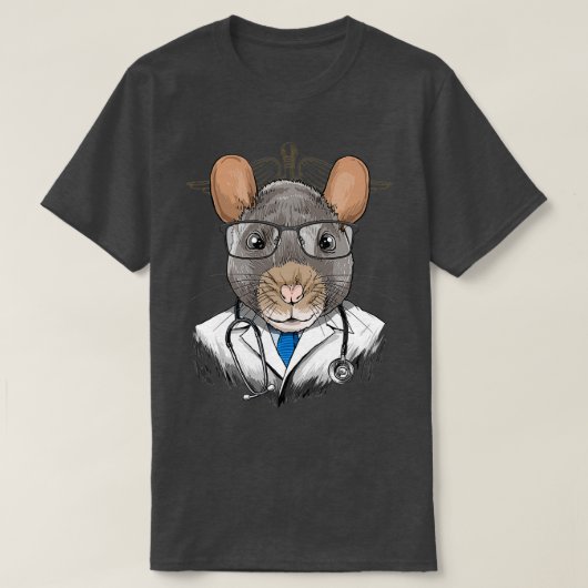 Rat Doctor Vet Veterinarian Animal Lover 1 T-Shirt (Design vorne)
