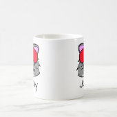 Rat Doodle Gesicht Personalisiert Kaffee Tasse (Mittel)