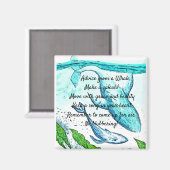 Rat eines Whale Magnet (Vorderseite/Rückseite)