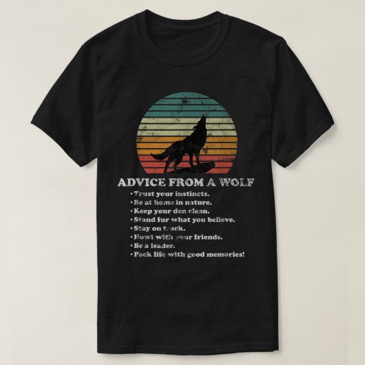 Rat eines Wolfs T-Shirt (Design vorne)