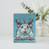 Rat Fell Ice Skaten Postcard Postkarte (Stehend Vorderseite)