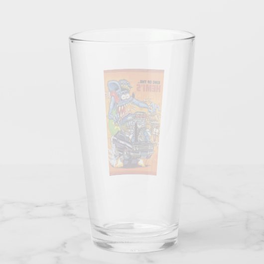 Rat Fink 20 Trinkglas Glas (Rückseite)