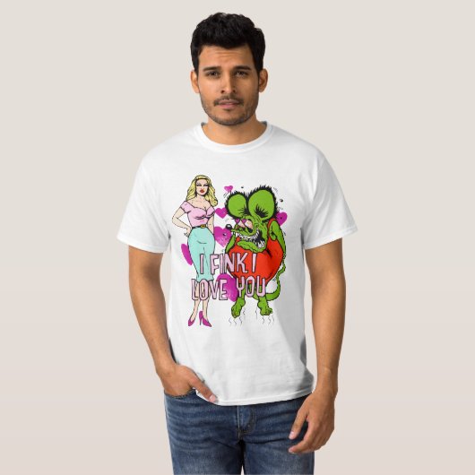 Rat Fink Liebe T-Shirt (Vorne ganz)