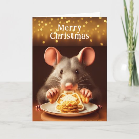 Rat Frohe Weihnachts-Cookies-Karte Karte (Vorderseite)