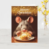 Rat Frohe Weihnachts-Cookies-Karte Karte (Gelbe Blume)
