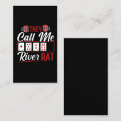 Rat Funny Poker Player Texas Holdem Lucker Visitenkarte (Vorne/Hinten)