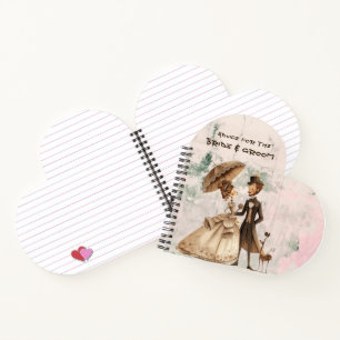 Rat für das Brautpaar im alten, vintage Stil Notizblock