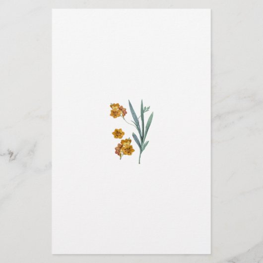 Rat für die Braut - Blume Flyer (Hinten)