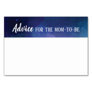 Rat für die Eltern/Mama-zu-ist notecard Galaxie Tischnummer