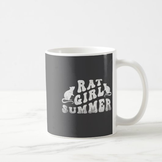 Rat Girl Summer, Animal Lover, Hello Summer, Funny Kaffeetasse (Rechts)