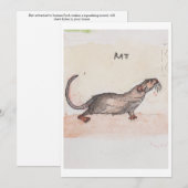 Rat Greeting Card Feiertagskarte (Vorne/Hinten)