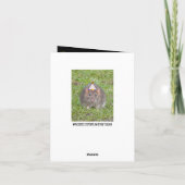 Rat Happy Birthday - Fun Card Karte (Rückseite)