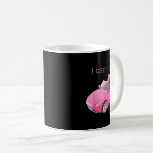 Rat I Can't Drive Funny For Men Women  Kaffeetasse (VorderseiteRechts)