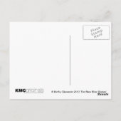 Rat Ice Skaten Blue Skate Postkarte (Rückseite)