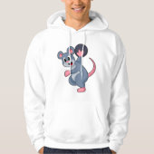 Rat im Bowling mit Bowlingball Hoodie (Vorderseite)