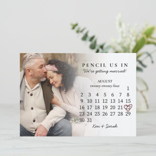 Rat im Save the Date August 2024 Einladung (Stehend Vorderseite)