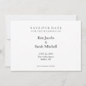 Rat im Save the Date August 2024 Einladung (Rückseite)