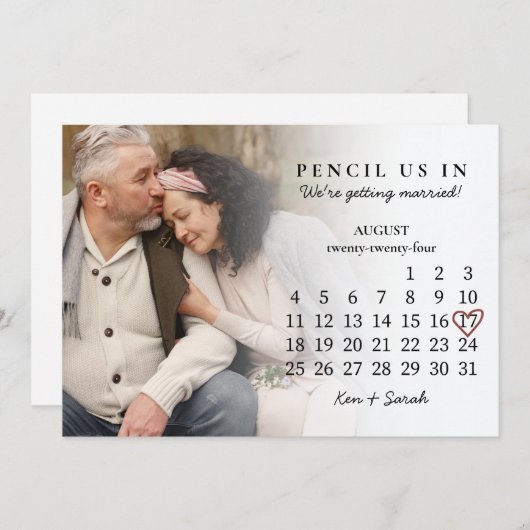 Rat im Save the Date August 2024 Einladung (Vorne/Hinten)