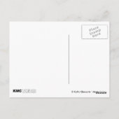 Rat in Rennwagen Postkarte (Rückseite)