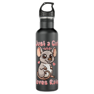 Rat Just a Girl, die Lieben Rats Kawaii Edelstahlflasche