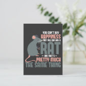 Rat Lover Happiness Small Rodent Animal Owner Postkarte (Stehend Vorderseite)