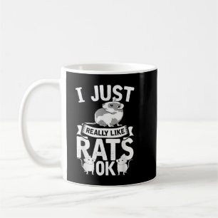 Rat Lover Rodent Funny Animal Pet Niedlich Ratte Kaffeetasse