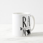 Rat Mama — Funny Retro Pet Mouse Rat oder Rodent G Kaffeetasse (VorderseiteRechts)