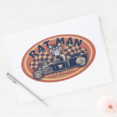 Rat Man II-ov Ovaler Aufkleber (Umschlag)