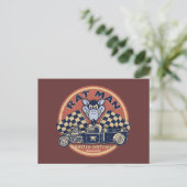 Rat Man Rusted Customs Postkarte (Stehend Vorderseite)