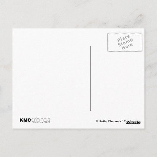 Rat mit Leaf Fall Postkarte (Rückseite)